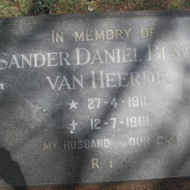 HEERDE Sander Daniel Bemnin, van 1911-1961