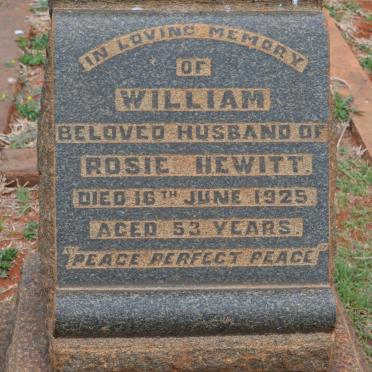 HEWITT William -1925