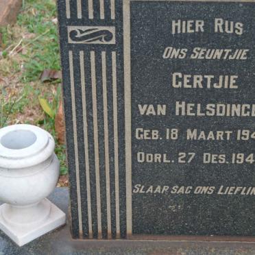 HELSDINGEN Gertjie, van 1944-1944