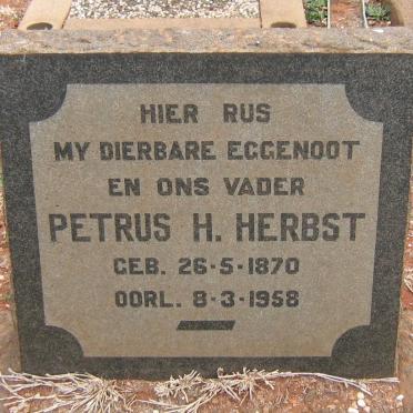 HERBST Petrus H. 1870-1958