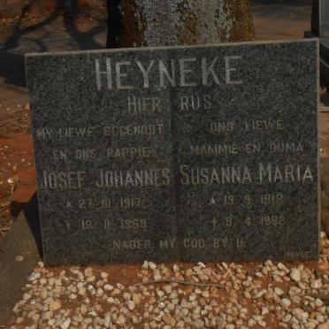 HEYNEKE Josef Johannes 1917-1959 &amp; Susanna Maria 1918-1992
