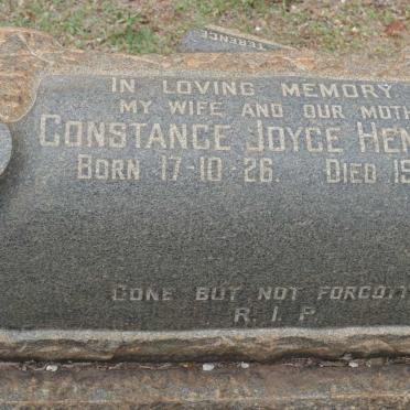 HENNESSY Constance Joyce 1926-1957
