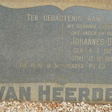 HEERDEN Johannes C.B., van 1928-1967