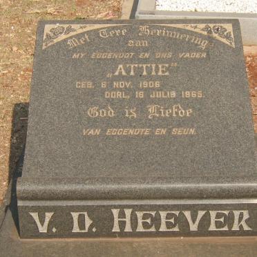 HEEVER Attie, v.d. 1906-1965