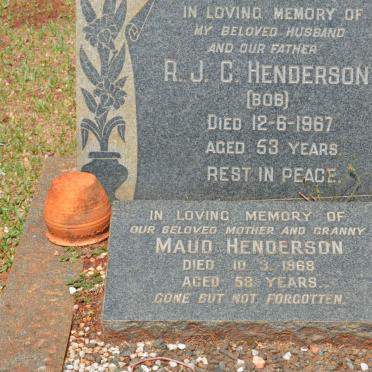 HENDERSON R.J.C. -1967 &amp; Maud -1968