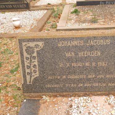 HEERDEN Johannes Jacobus, van 1930-1957