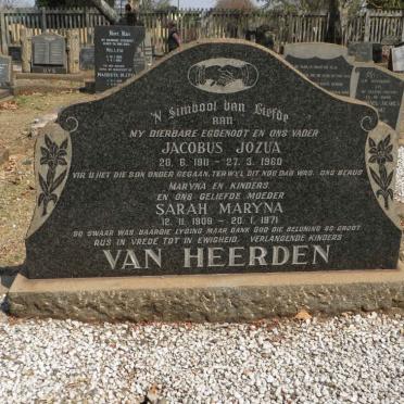 HEERDEN Jacobus Jozua, van 1911-1960 &amp; Sarah Maryna 1909-1971