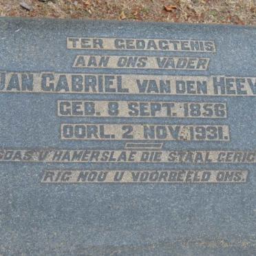 HEEVER Jan Gabriel, van den 1856-1931