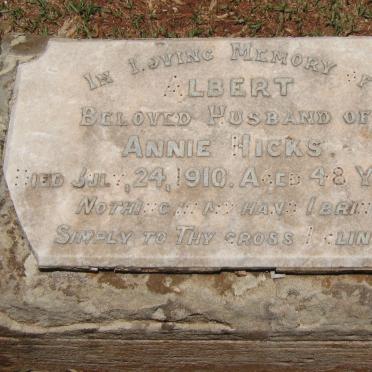 HICKS Albert -1910