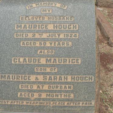 HOUGH Maurice -1924 :: HOUGH Claude Maurice