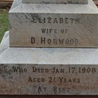 HORWOOD Elizabeth -1908