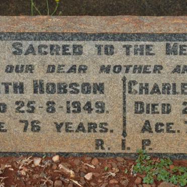 HOBSON Charles C. -1952 &amp; Edith -1949