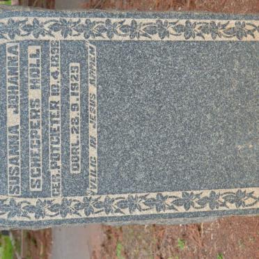 HOLL Susanna Johanna Scheepers nee POTGIETER 1896-1925