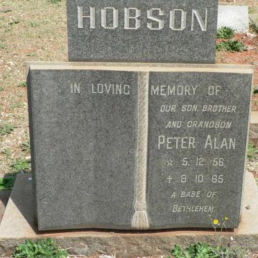 HOBSON Peter Alan 1956-1965