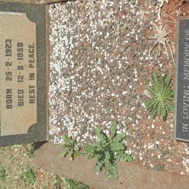 HUMBERSETH Barry Norman 1923-1958 &amp; Grace -1962