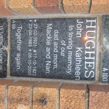 HUGHES John 1921-1983 &amp; Kathleen 1923-2005