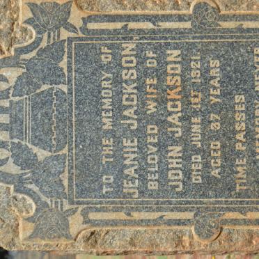 JACKSON Jeanie -1921