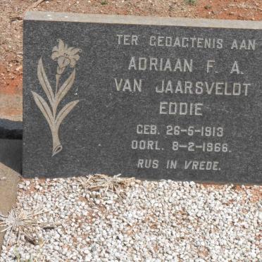 JAARSVELDT Adriaan F.A., van 1913-1966