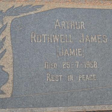JAMES Arthur Rothwell -1958