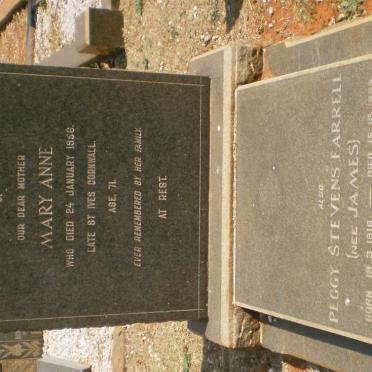 JAMES Mary Anne -1956 :: FARRELL Peggy Stevens nee JAMES 1916-1993