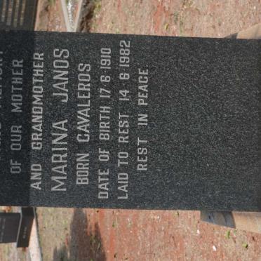 JANOS Menellaos 1899-1945 &amp; Marina CAVALEROS 1910-1982