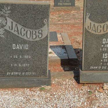 JACOBS Danie 1912-1974 &amp; Issie 1903-1982 :: JACOBS David 1920-1972