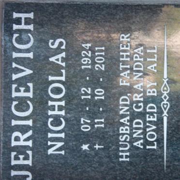 JERICEVICH Nicholas 1924-2011