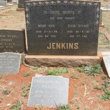 JENKINS Ivor Wynne -1952 &amp; Mary Ann -1948 :: JENKINS Norman Wynne -1951 :: JENKINS Merwyn -1958