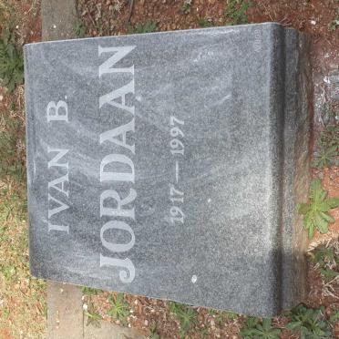 JORDAAN Ivan B. 1917-1997