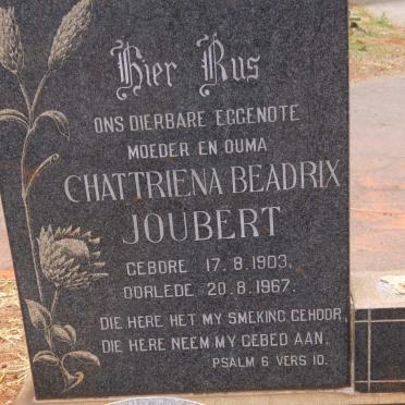 JOUBERT Chattriena Beadrix 1903-1967