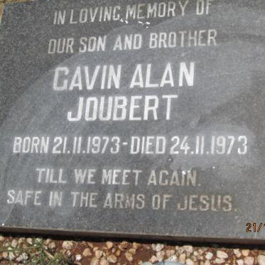 JOUBERT Gavin Alan 1973-1973
