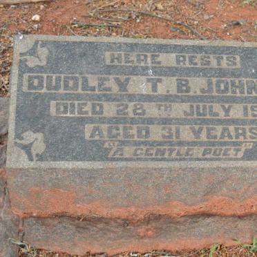 JOHNSON Dudley T.B. -1922