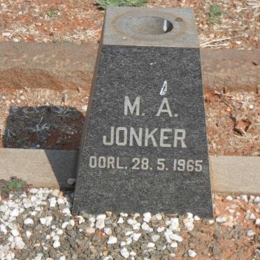 JONKER M.A. -1965