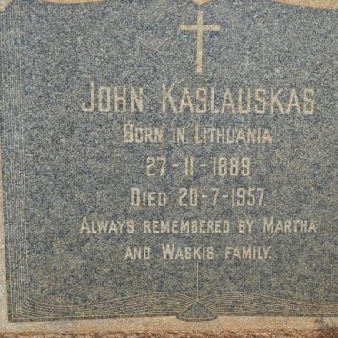KASLAUSKAS John 1889-1957