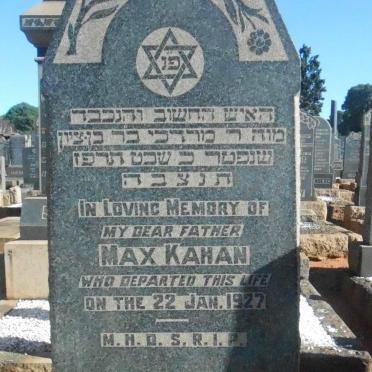 KAHAN Max -1927