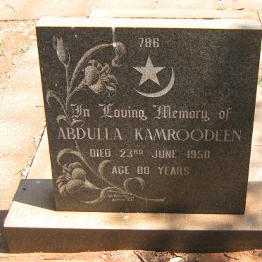 KAMROODEEN Abdulla -1950