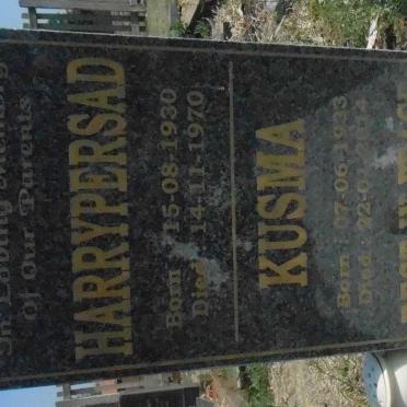 KALLICHARAN Harrypersad 1930-1970 &amp; Kusma 1933-2014