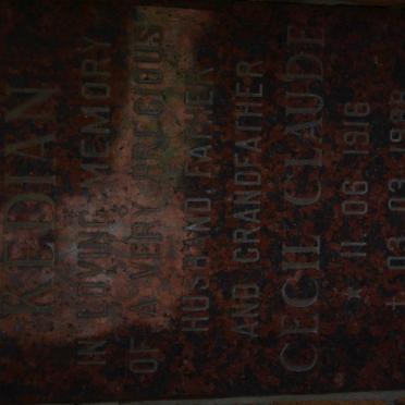 KEDIAN Cecil Claude 1916-1988