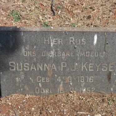 KEYSER Susanna P.J. 1876-1952