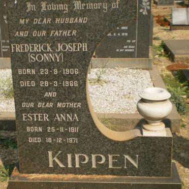 KIPPEN Frederick Joseph 1906-1966 &amp; Ester Anna 1911-1971