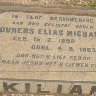 KILIAN Lourens Elias Michal 1892-1965