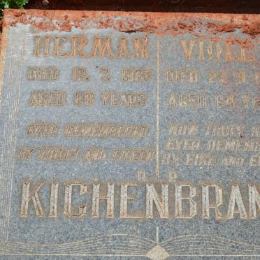 KICHENBRAND Herman -1963 &amp; Violet -1976