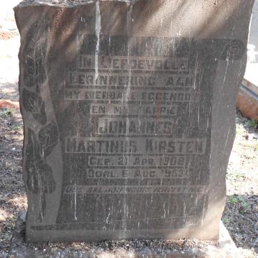 KIRSTEN Johannes Martinus 1908-1953