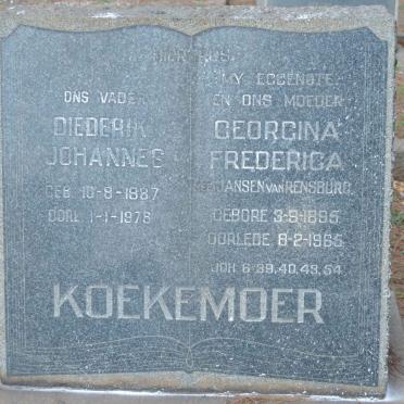 KOEKEMOER Diederik Johannes 1887-1978 &amp; Georgina Frederica JANSEN VAN RENSBURG 1895-1965