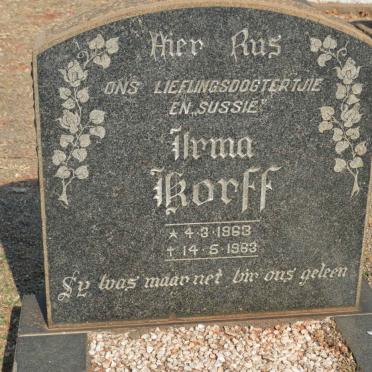 KORFF Irma 1963-1963