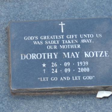 KOTZE Dorothy May 1939-2000