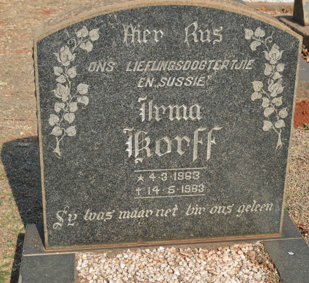KORFF Irma 1963-1963