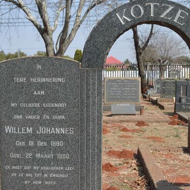 KOTZE Willem Johannes 1890-1980