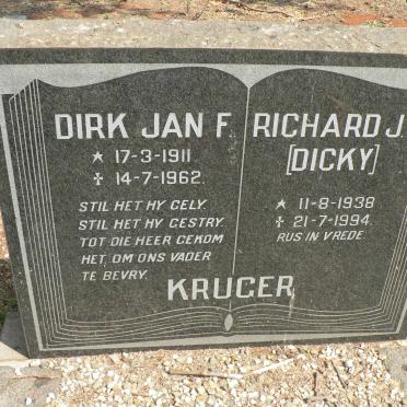 KRUGER Dirk Jan F. 1911-1962 :: KRUGER Richard J.F. 1938-1994