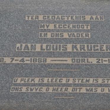 KRUGER Jan Louis 1888-1946